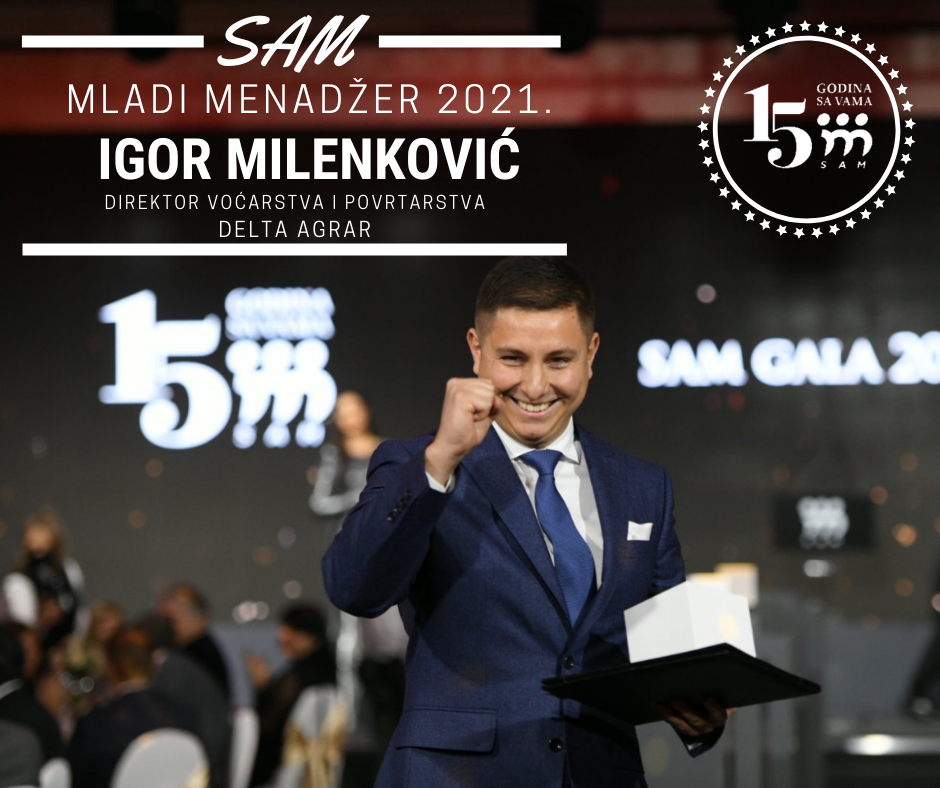 Predstavljamo vam Mladog menadžera 2021. godine - Igor Milenković, Delta Agrar